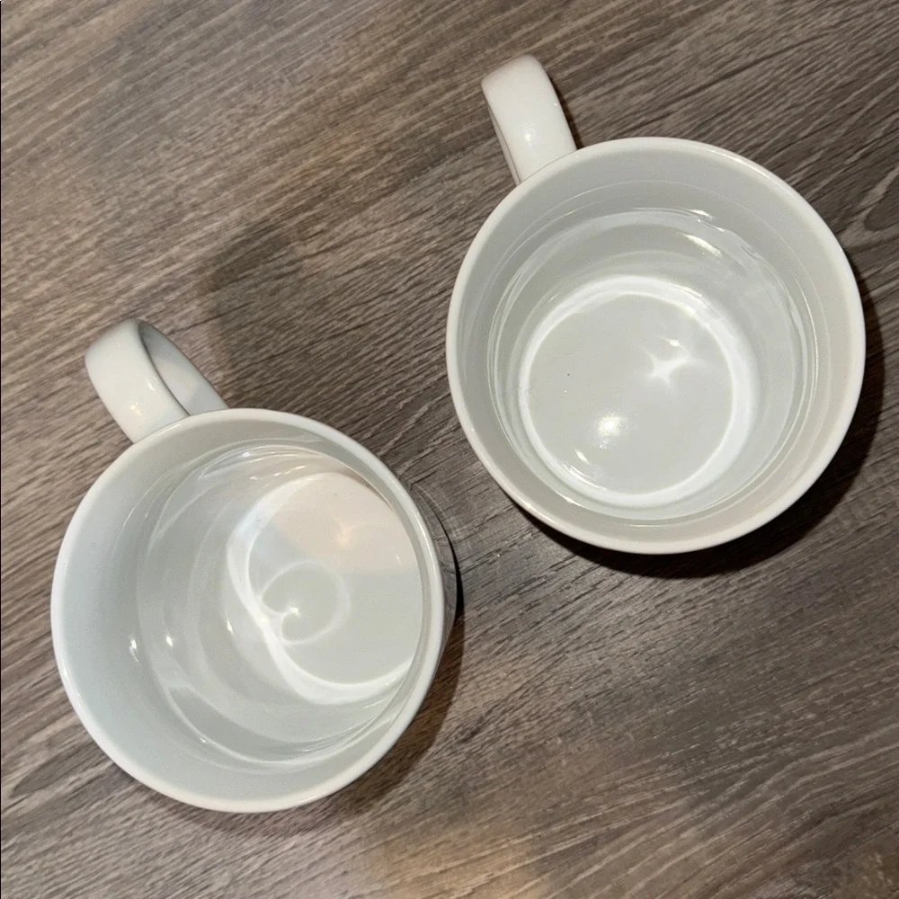 Crate&Barrel Peppermint Swirl Mugs